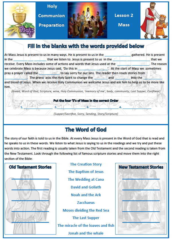 Come to the Table of the Lord - Preparing for First Holy Communion